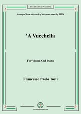 A Vucchella,for Violin and Piano P.O.D cover